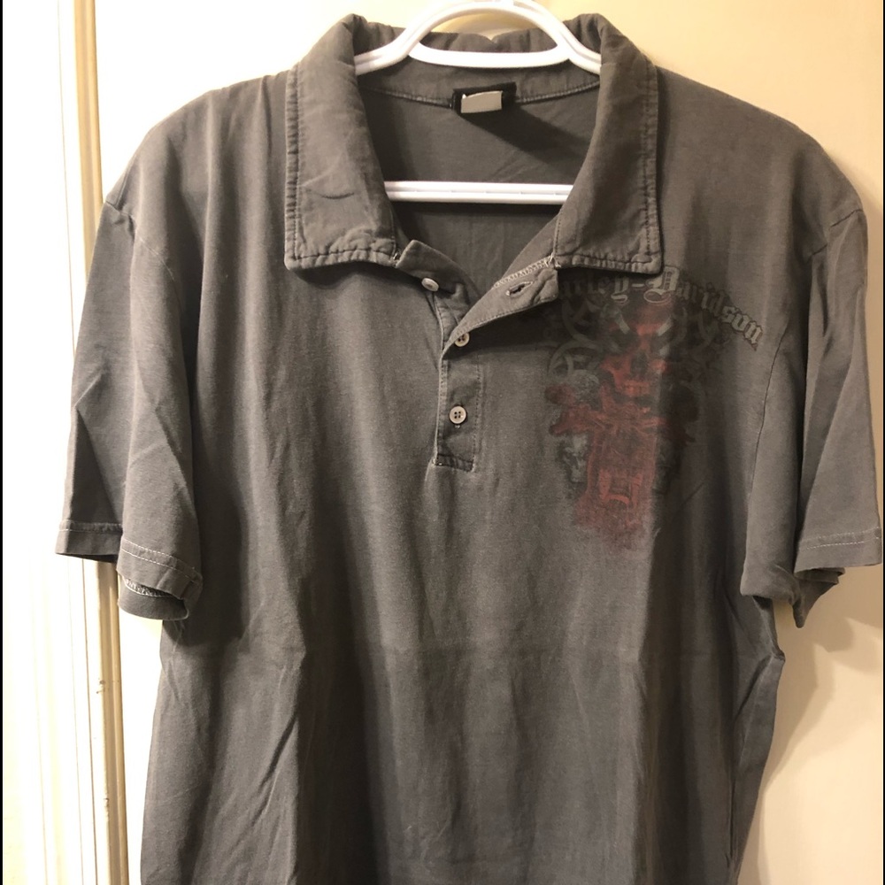 Harley Davidson Mens L SS GUC